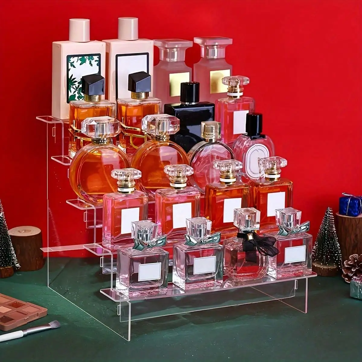 Perfume Fragrance Holder - Acrylic Display Risers Perfume Organizer Stand
