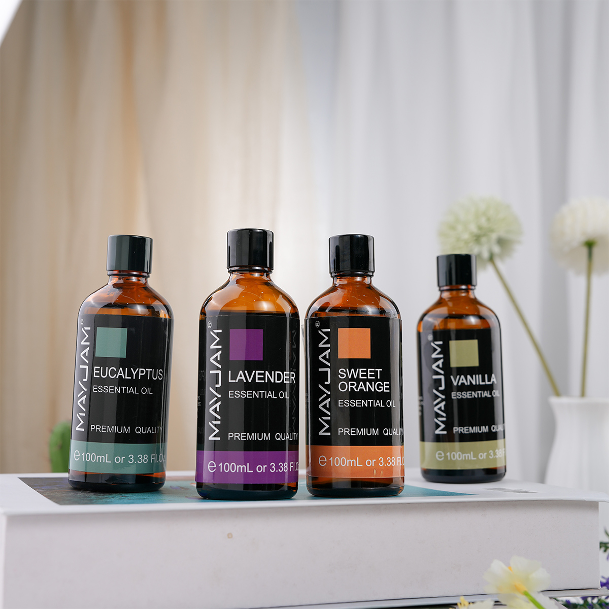 Sandalwood Perfume Oil - MAYJAM Vanilla Sweet Orange Eucalyptus Lavender