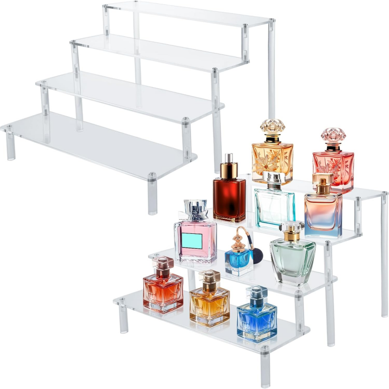 Perfume Fragrance Holder - Large Acrylic Display Risers, Perfume Stand