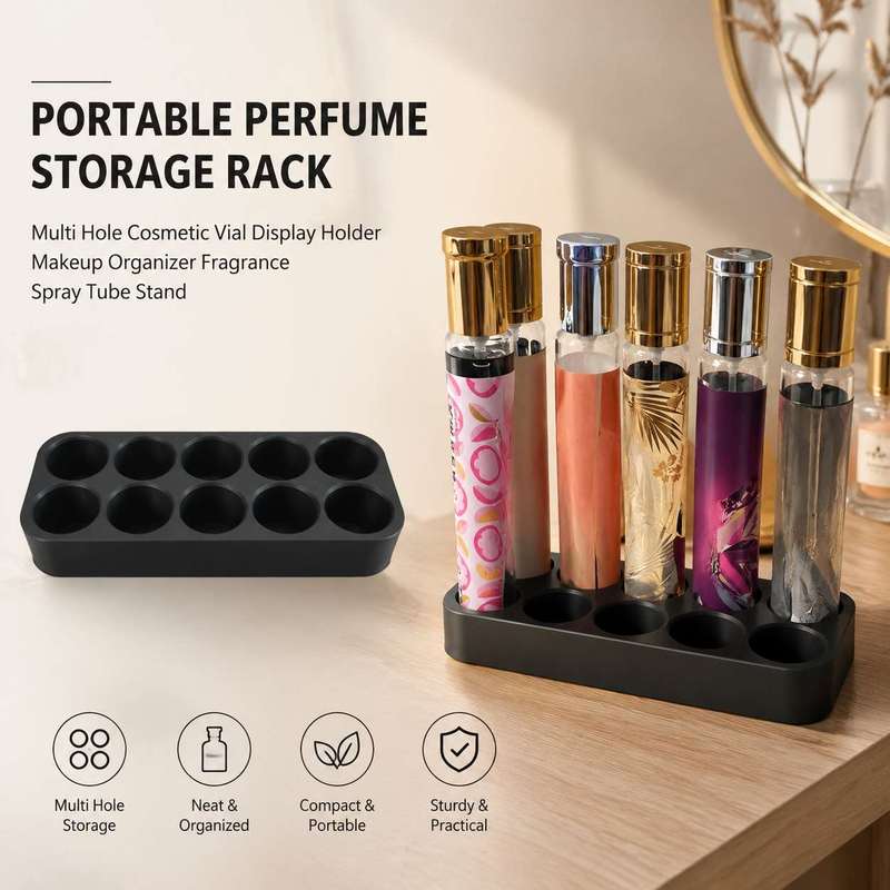 Perfume Fragrance Holder - Perfume Organizer Stand Multi Slot Cologne