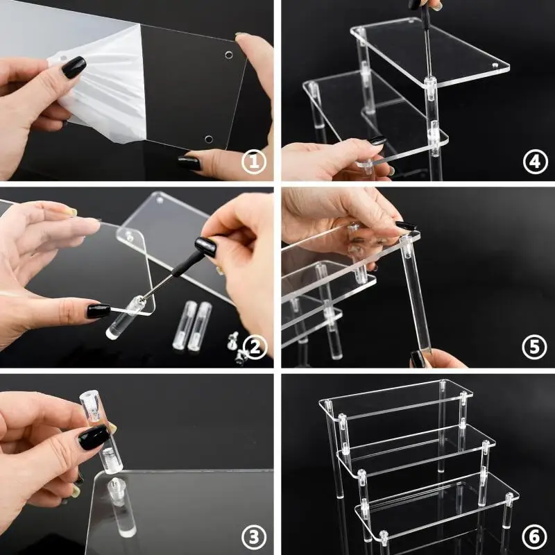1-4 Layers Acrylic Display Sta - Perfume Fragrance Holder recension och pris